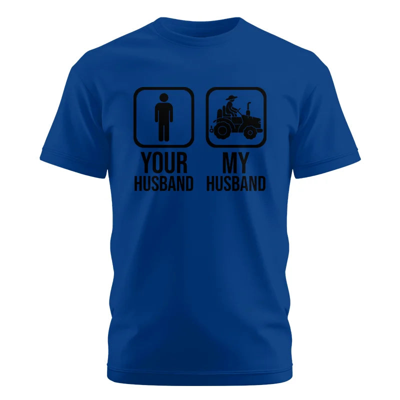 My Husband Is Cooler Than Yours Funny Farm Tractor 2 - Unisex Cotton Crew Tee