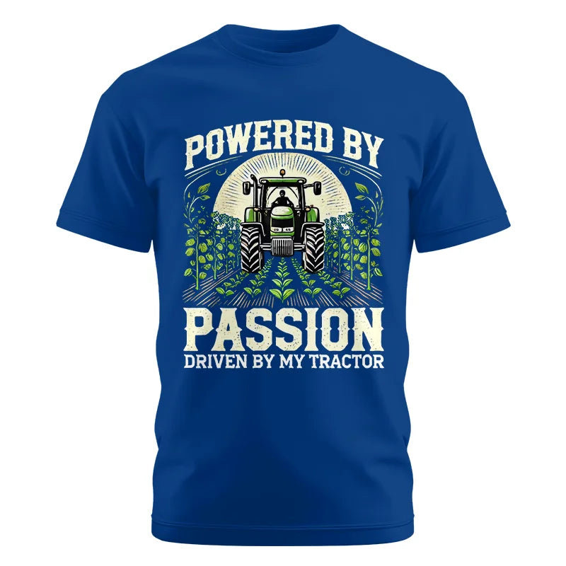 Image of Powered By Passion Driven By My Tractor 3 - Unisex Cotton Crew Tee