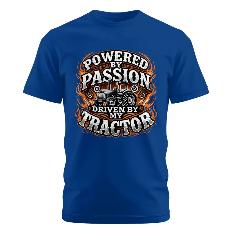 Image of Powered By Passion Driven By My Tractor 5 - Unisex Cotton Crew Tee