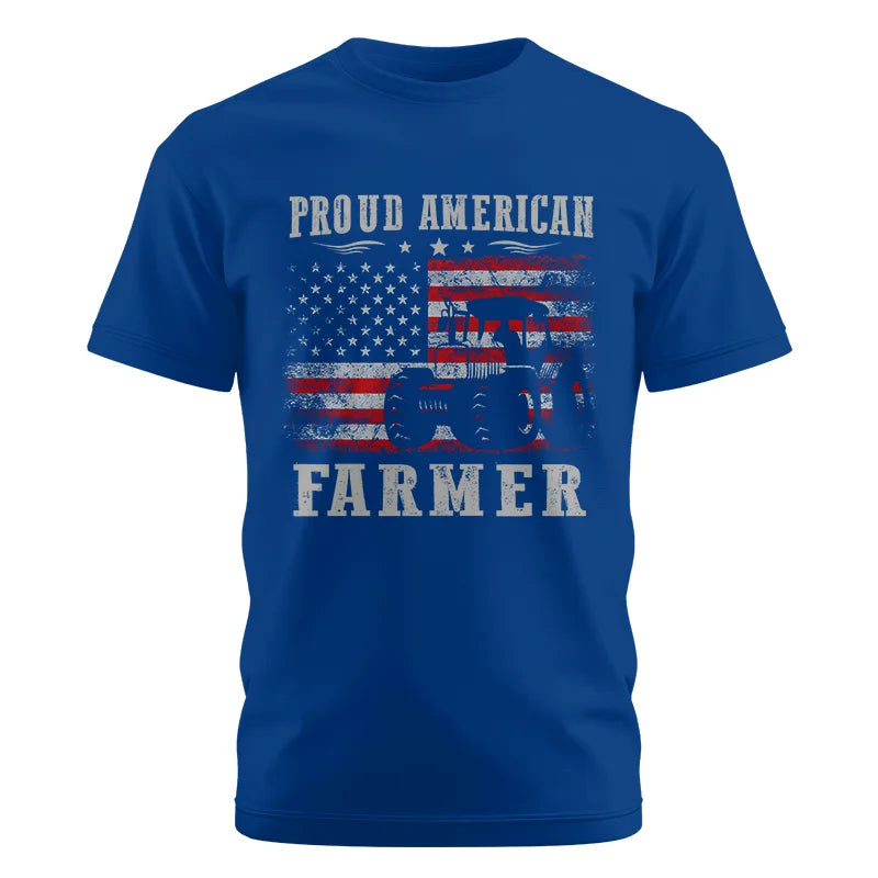 Image of Proud American Farmer - Unisex Cotton Crew Tee