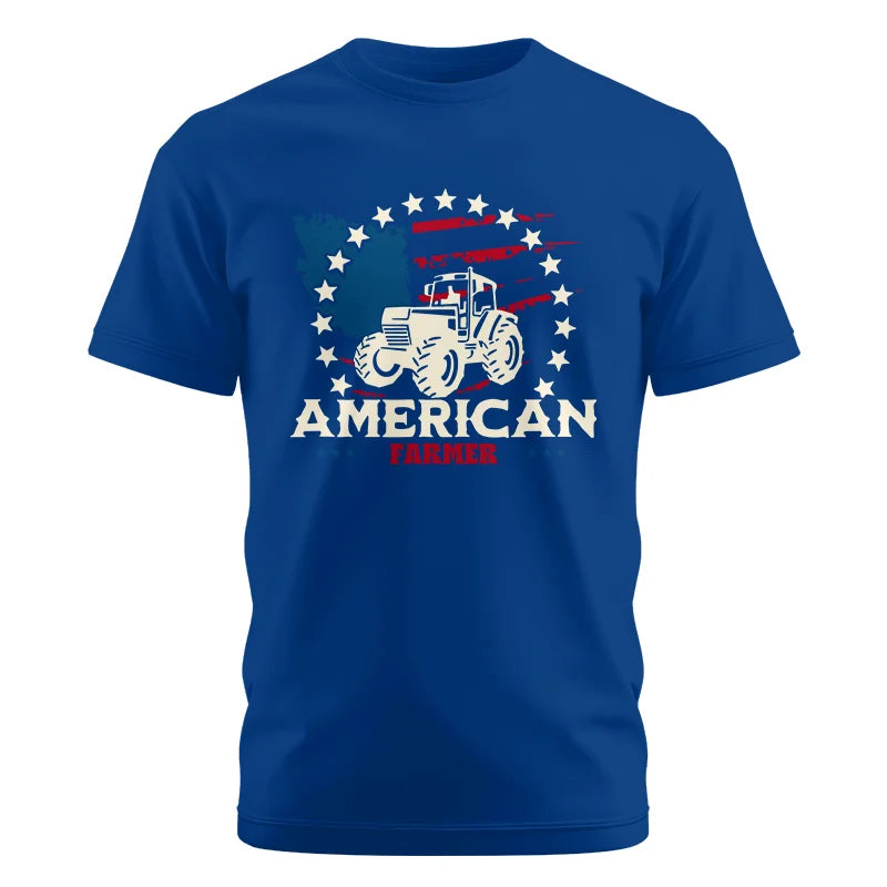 Proud To Be An American Farmer Citizen Veteran - Unisex Cotton Crew Tee