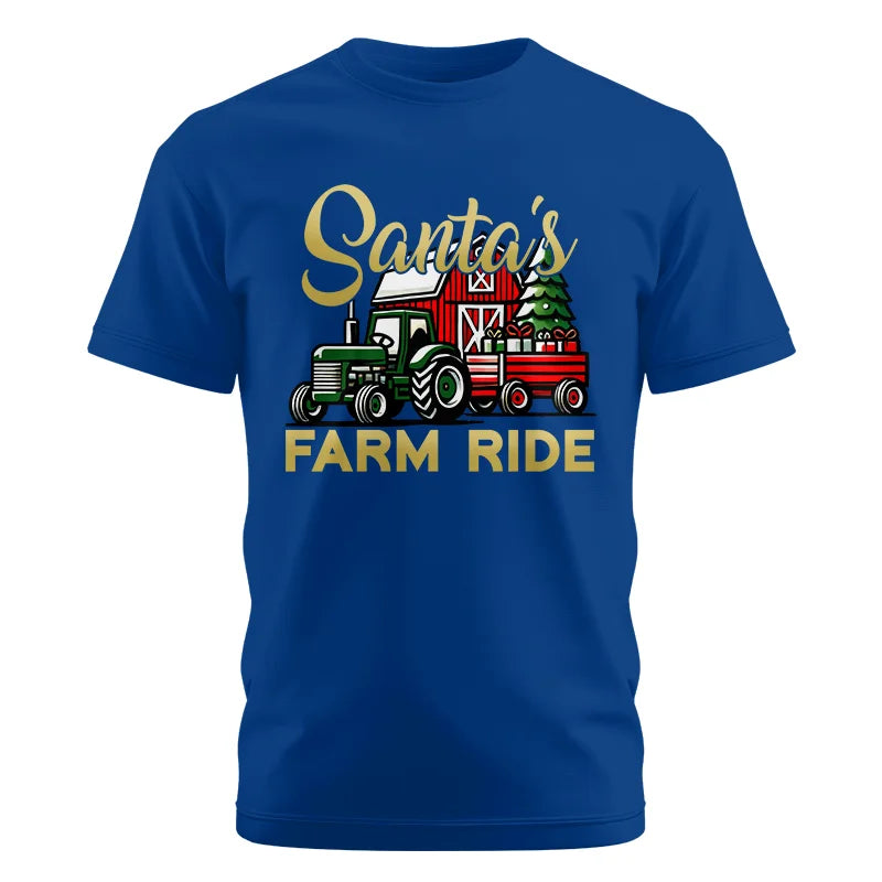 Santa's Farm Ride 2 - Unisex Cotton Crew Tee