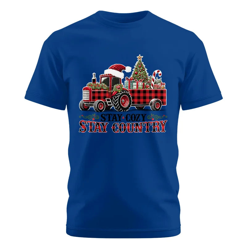 Image of Stay Cozy Stay Country - Unisex Cotton Crew Tee