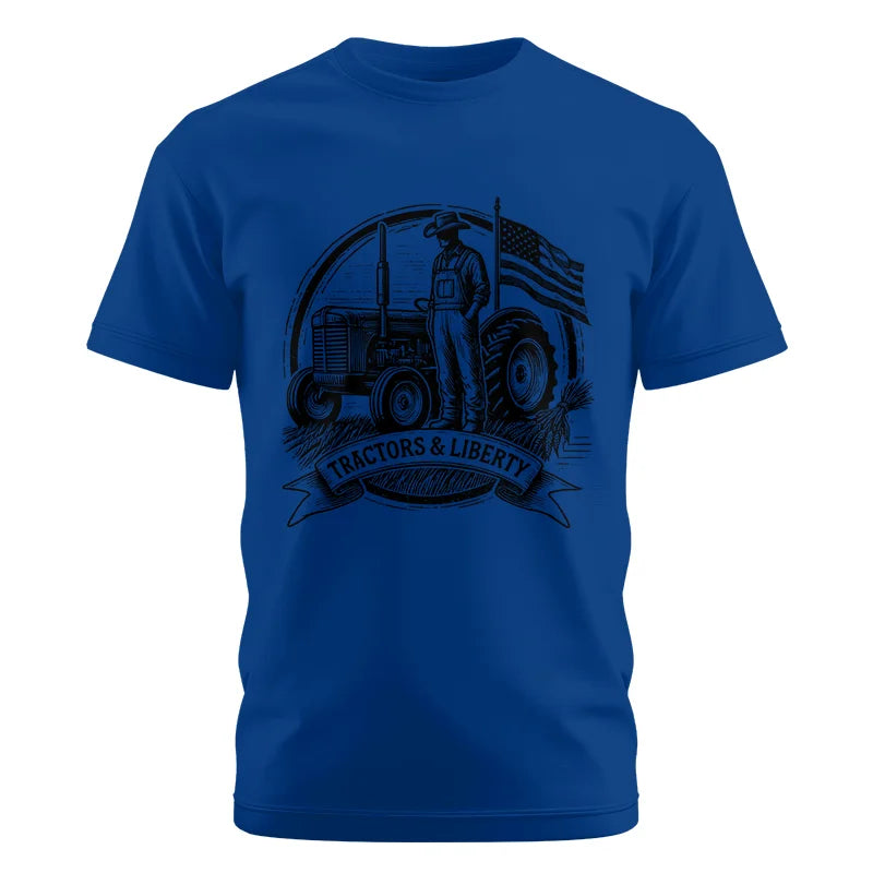 Image of Tractors And Liberty - Unisex Cotton Crew Tee