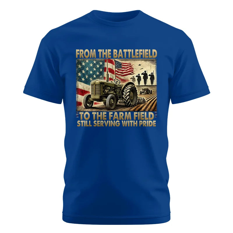 Veteran Farmer From The Battlefield To The Farm Field 1 - Unisex Cotton Crew Tee