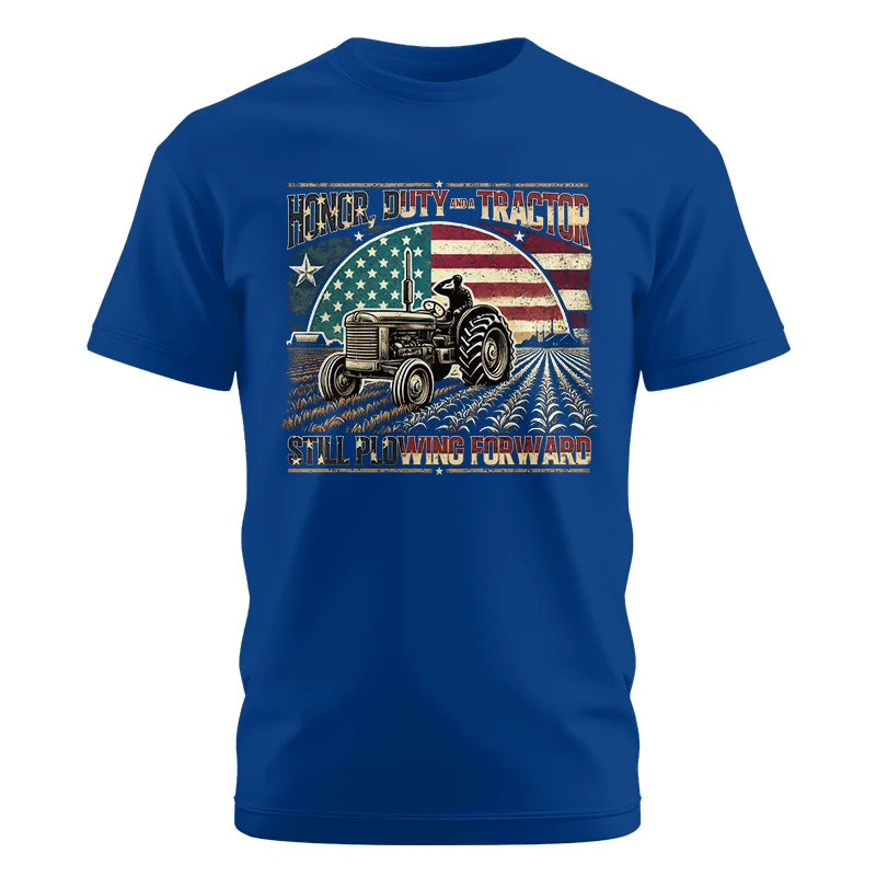 Veteran Farmer Honor Duty And A Tractor 1 - Unisex Cotton Crew Tee