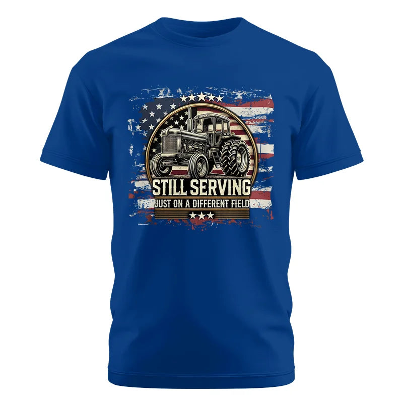 Veteran Farmer Still Serving 1 - Unisex Cotton Crew Tee