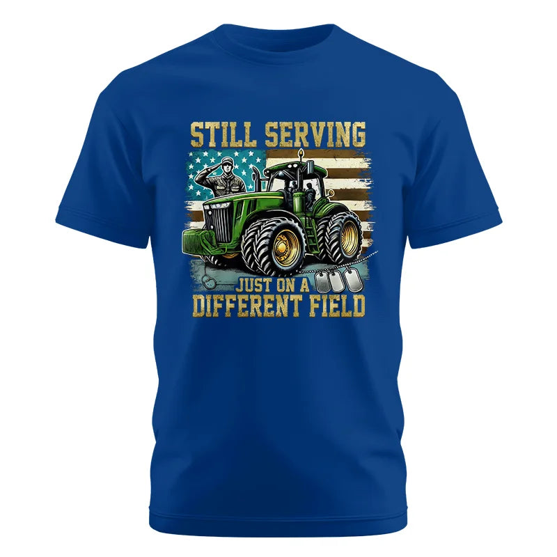 Veteran Farmer Still Serving 3 - Unisex Cotton Crew Tee