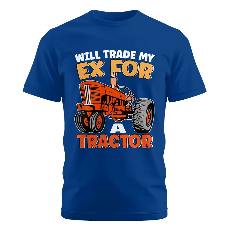 Image of Will Trade My Ex For Tractor - Unisex Cotton Crew Tee