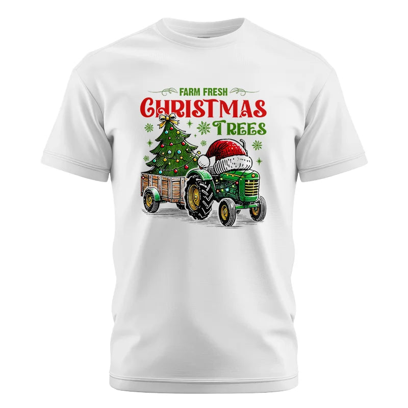 Farm Fresh Christmas Trees - Unisex Cotton Crew Tee