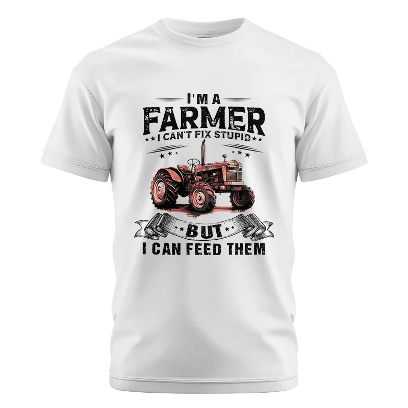 Image of Farmer Can't Fix Stupid - Unisex Cotton Crew Tee