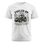 Fueled By Coffee And Tractor Dust 2 - Unisex Cotton Crew Tee