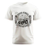 Good Vibes Tractor Rides - Unisex Cotton Crew Tee