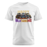 Happy HalloThanksMas - Unisex Cotton Crew Tee