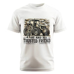 He and His Trusted Friend - Unisex Cotton Crew Tee