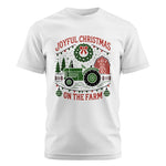 Joyful Christmas On The Farm 3 - Unisex Cotton Crew Tee