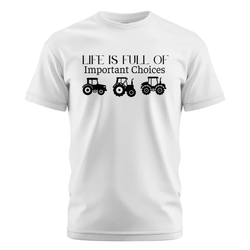 Image of Life Is Full Of Important Choices 23 - Unisex Cotton Crew Tee