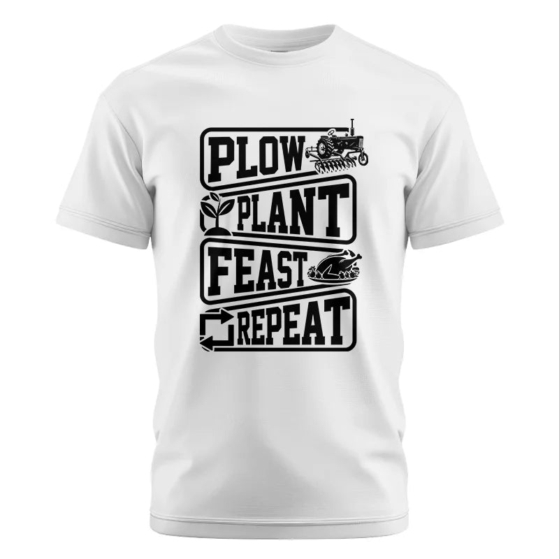 Plow Plant Feast Repeat 1 - Unisex Cotton Crew Tee