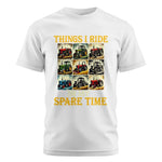 Things I Ride In My Spare Time 2 - Unisex Cotton Crew Tee