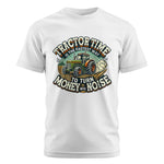 Tractor Time To Turn Money Into Noise - Unisex Cotton Crew Tee