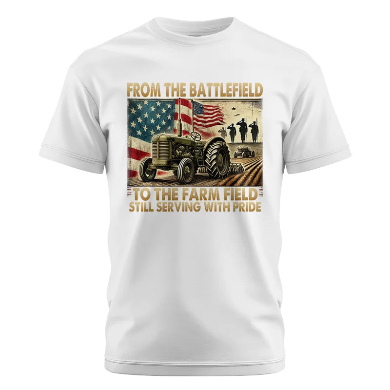 Veteran Farmer From The Battlefield To The Farm Field 1 - Unisex Cotton Crew Tee