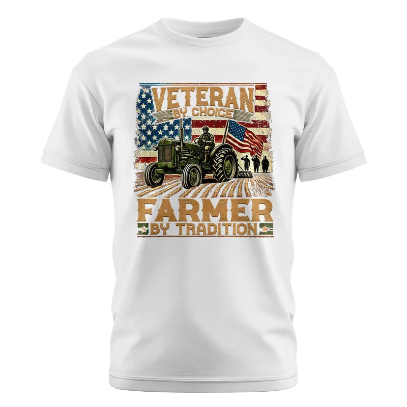 Veteran Farmer Veteran By Choice_Farmer By Tradition - Unisex Cotton Crew Tee