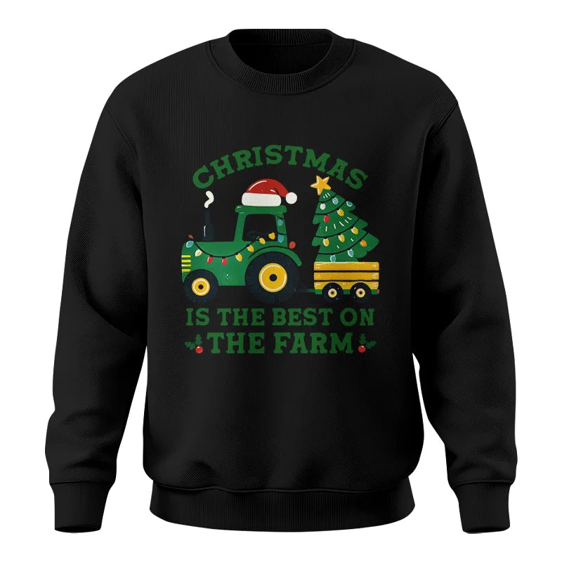 Christmas Is The Best On The Farm - Unisex Crewneck Sweatshirt