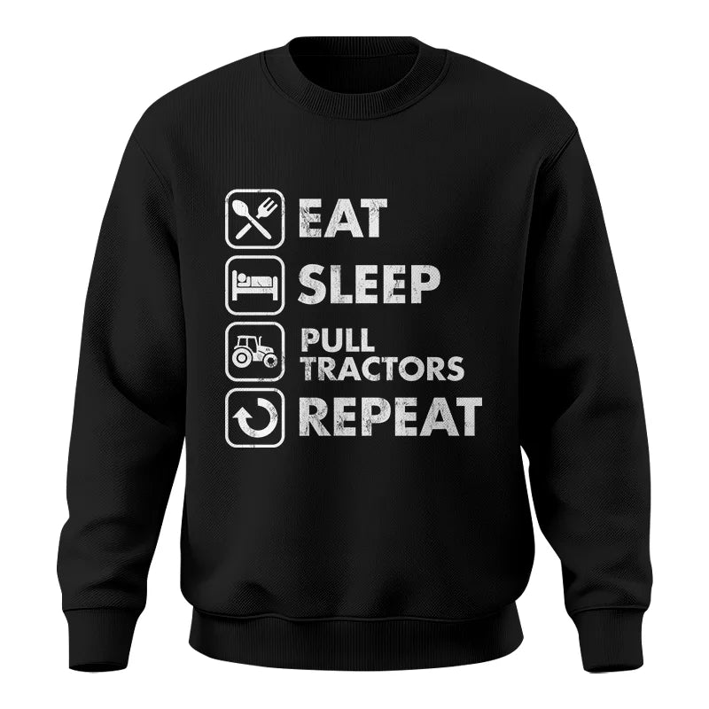 Image of Eat Sleep Pull Tractors Repeat - Unisex Crewneck Sweatshirt