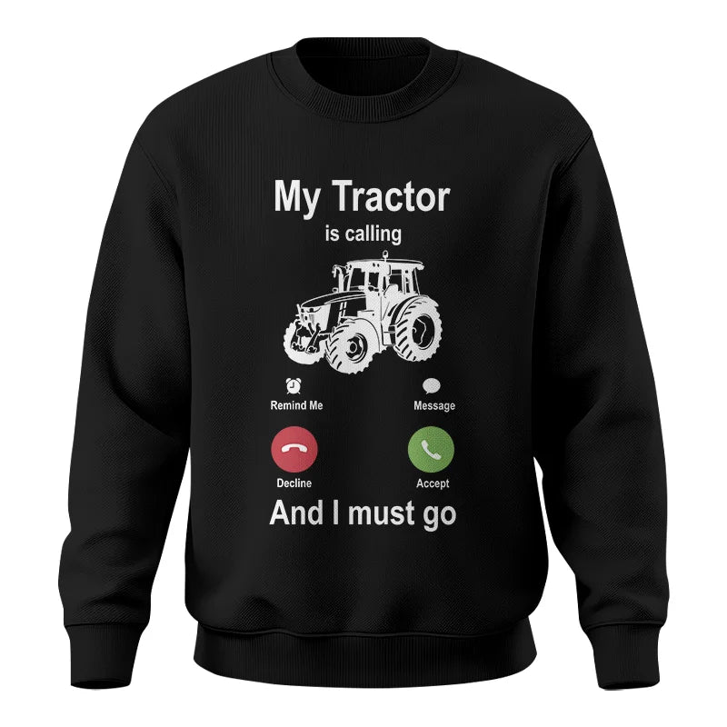 Image of My Tractor Is Calling - Unisex Crewneck Sweatshirt