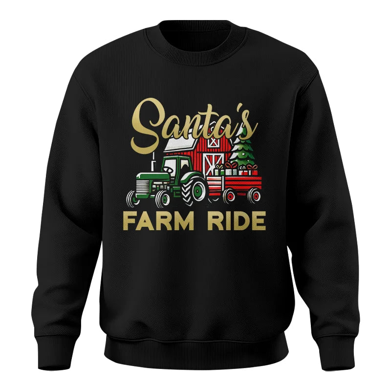 Image of Santa's Farm Ride 2 - Unisex Crewneck Sweatshirt