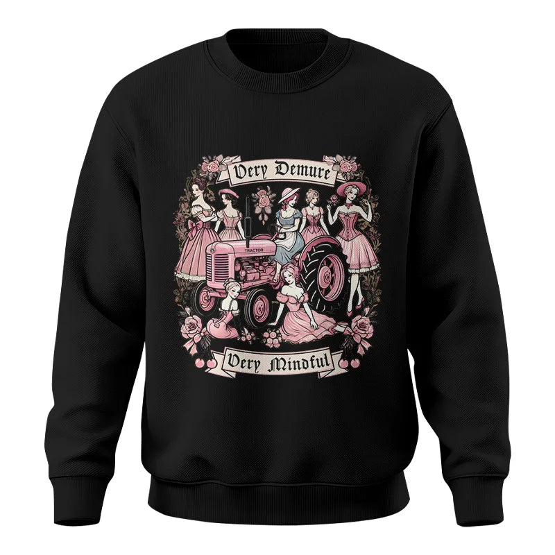 Image of Very Demure Very Mindful Tractor - Unisex Crewneck Sweatshirt