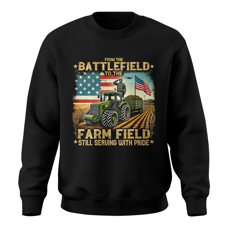 Image of Veteran Farmer From The Battlefield To The Farm Field 2 - Unisex Crewneck Sweatshirt