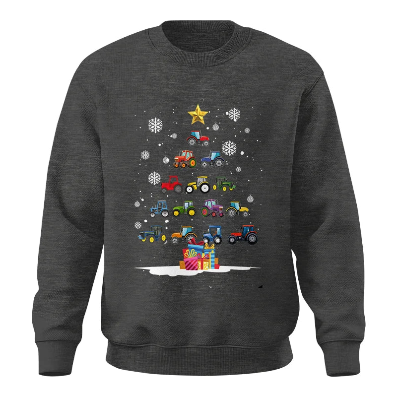 Christmas Tractor Tree - Unisex Crewneck Sweatshirt