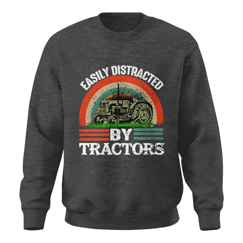 Easily Distracted By Tractors - Unisex Crewneck Sweatshirt