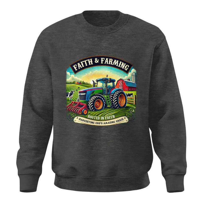 Image of Faith And Farming 2 - Unisex Crewneck Sweatshirt