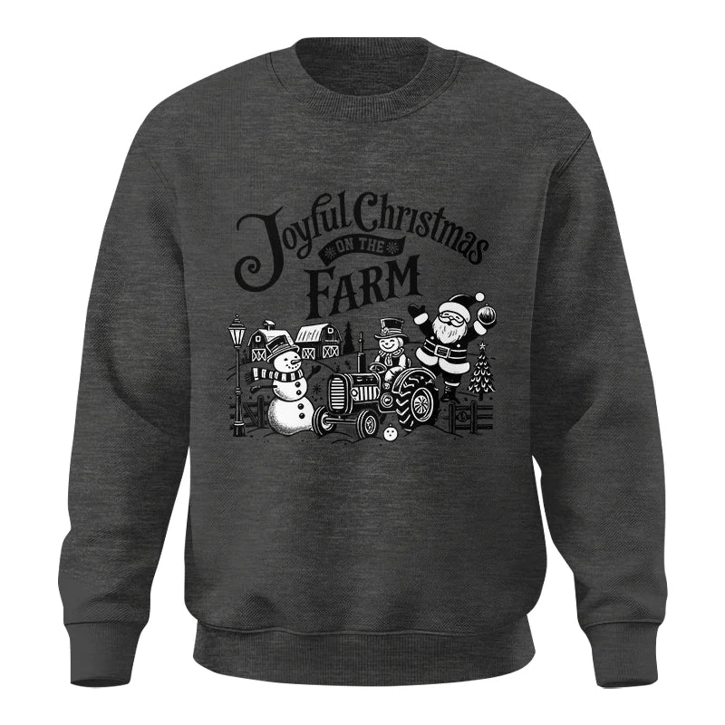 Image of Joyful Christmas On The Farm 1 - Unisex Crewneck Sweatshirt