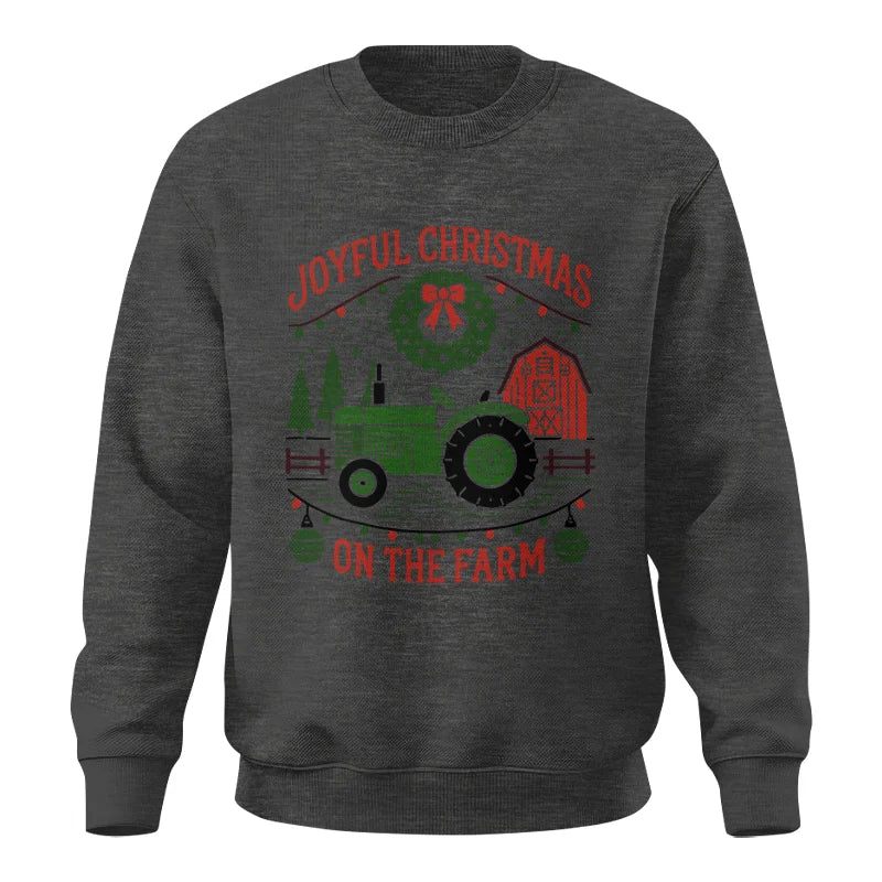 Joyful Christmas On The Farm 3 - Unisex Crewneck Sweatshirt