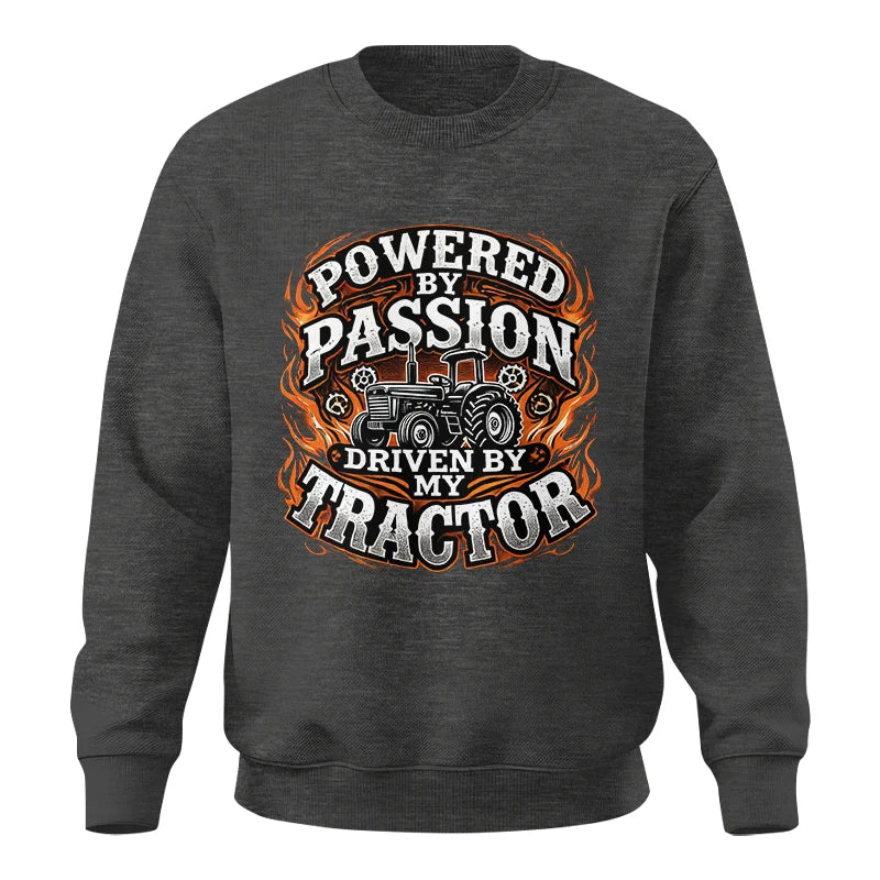 Powered By Passion Driven By My Tractor 5 - Unisex Crewneck Sweatshirt