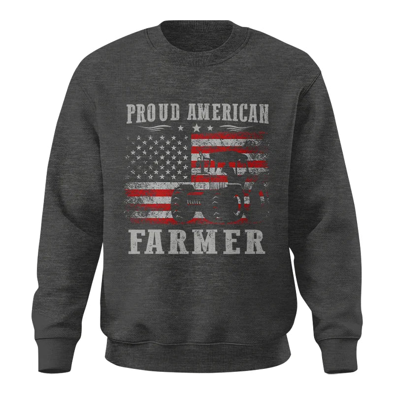 Image of Proud American Farmer - Unisex Crewneck Sweatshirt