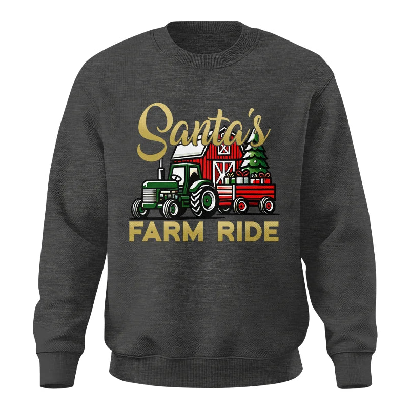 Image of Santa's Farm Ride 2 - Unisex Crewneck Sweatshirt