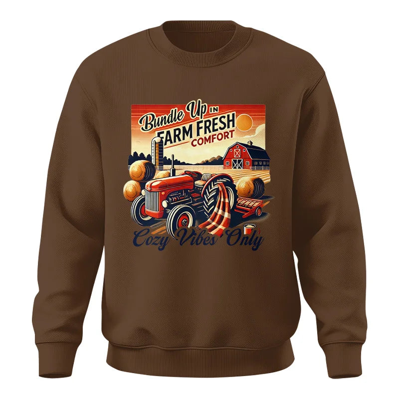 Image of Bundle Up in Farm Fresh Comfort_Cozy Vibes Only 2 - Unisex Crewneck Sweatshirt