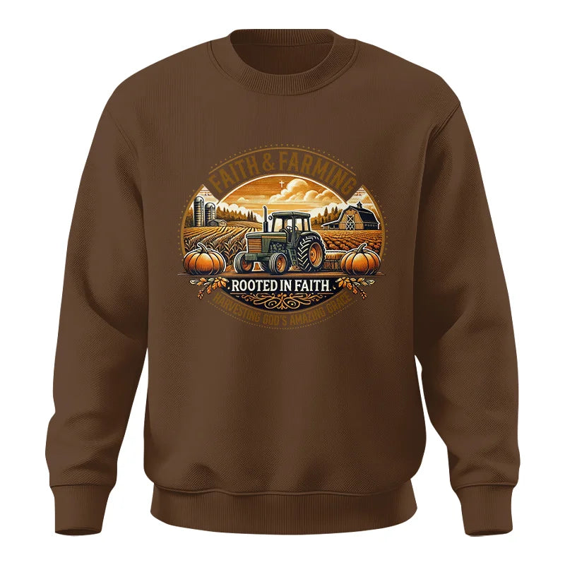 Image of Faith And Farming 1 - Unisex Crewneck Sweatshirt