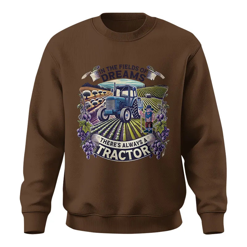 Image of In The Fields Of Dreams There's Always A Tractor 1 - Unisex Crewneck Sweatshirt