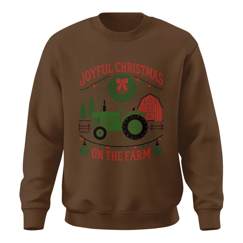 Image of Joyful Christmas On The Farm 3 - Unisex Crewneck Sweatshirt