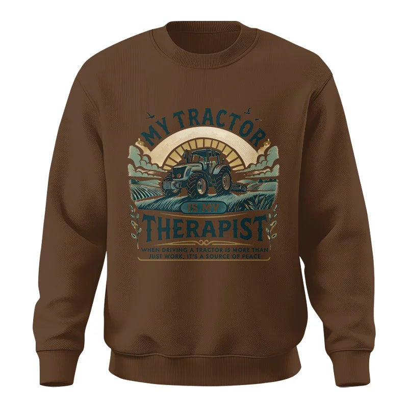 My Tractor Is My Therapist - Unisex Crewneck Sweatshirt