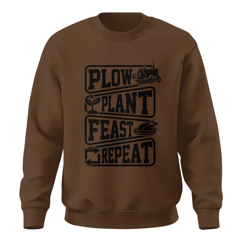 Plow Plant Feast Repeat 1 - Unisex Crewneck Sweatshirt