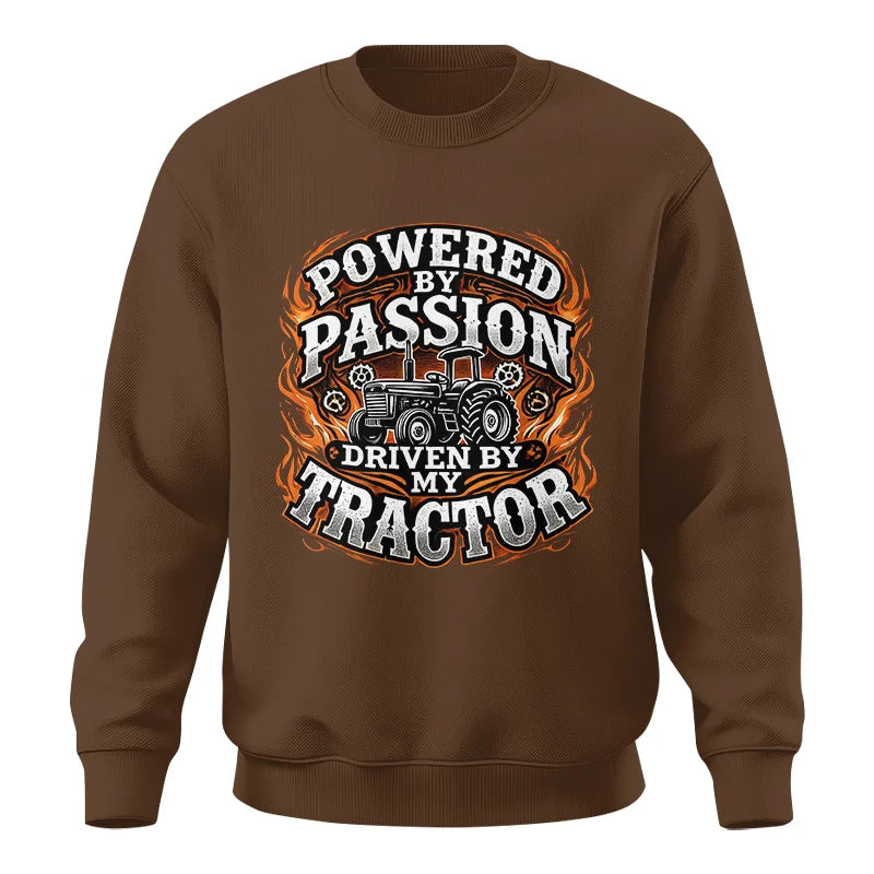 Powered By Passion Driven By My Tractor 5 - Unisex Crewneck Sweatshirt