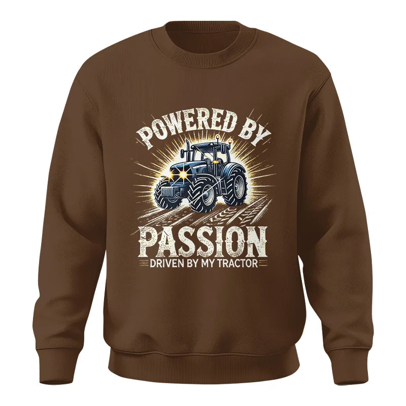 Powered By Passion Driven By My Tractor - Unisex Crewneck Sweatshirt