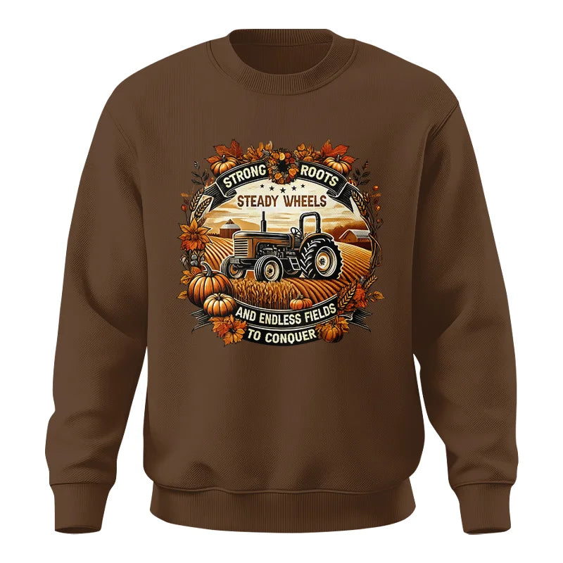 Image of Thanksgiving Farmer Endless Fields To Conquer 1 - Unisex Crewneck Sweatshirt