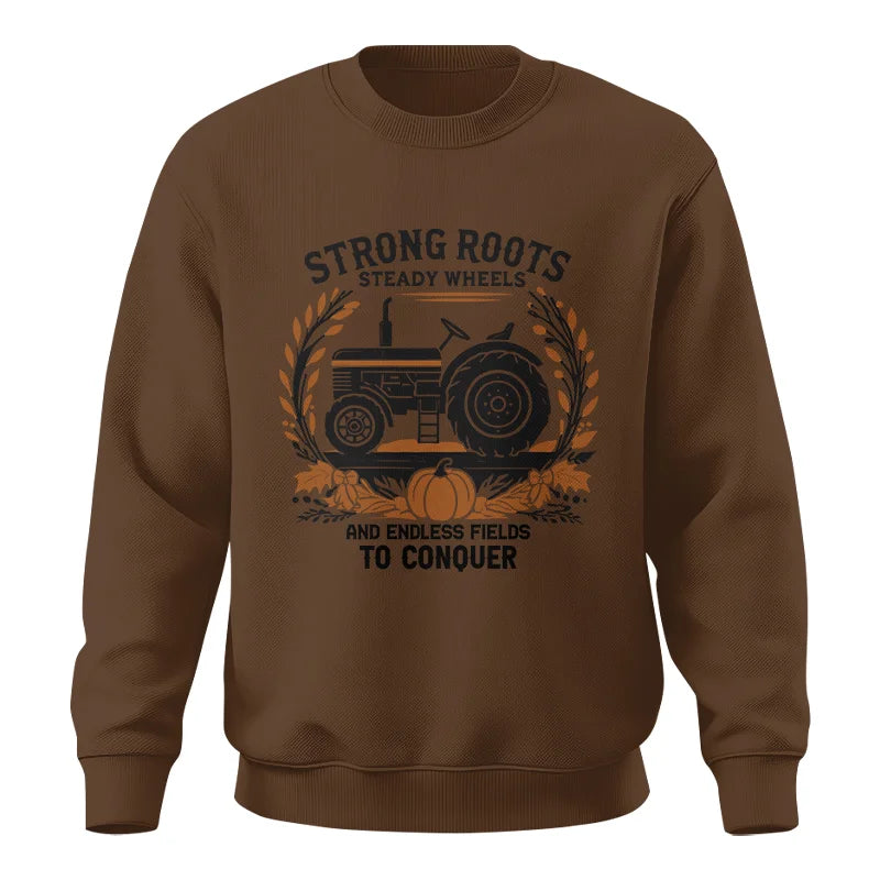 Image of Thanksgiving Farmer Endless Fields To Conquer 3 - Unisex Crewneck Sweatshirt